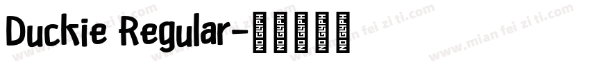 Duckie Regular字体转换
